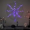16" Lighted Purple LED Spiderweb Halloween Decoration